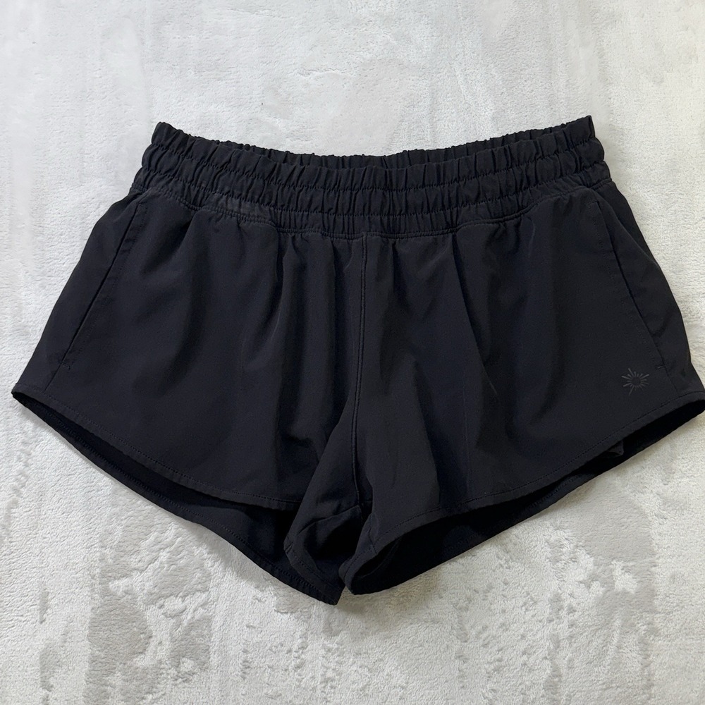 Offline by Aerie Real Good Black High Rise Athletic Running Shorts Women S